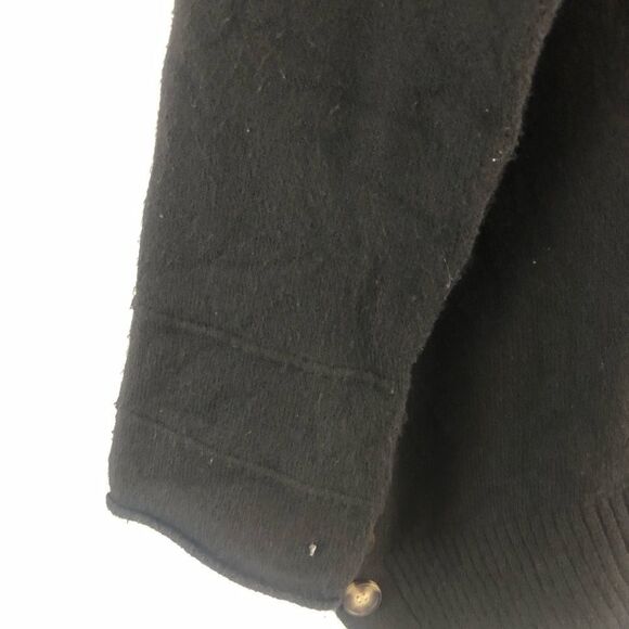 Democracy boatneck black sweater buttons on side size M - Picture 3 of 9